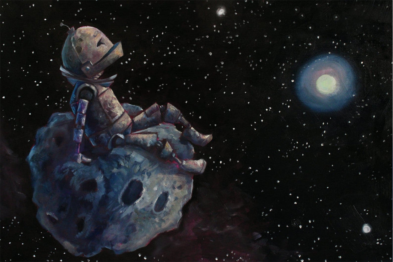 Asteroid Bot -Robots in Rowboats by Lauren Briere + Paper Print – Art ...