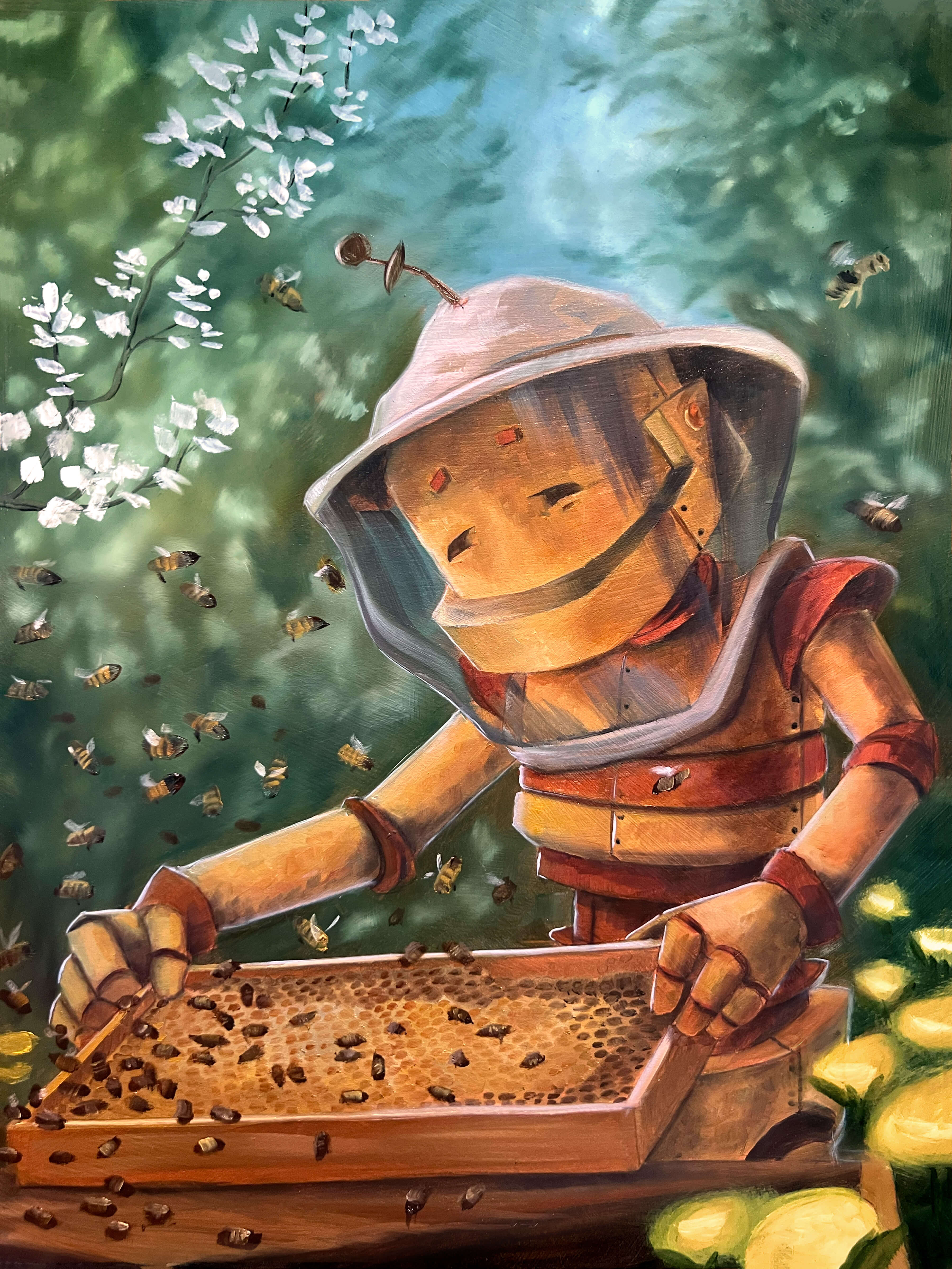 Robots in Rowboats - Art by Lauren Briere + Paper Prints