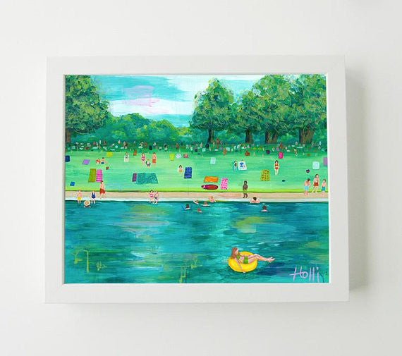 Get to Know the Austin Artist:
Through my love of nature, unusual color combinations, and bold mark making; I create paintings and learn about myself and my process as I go. Each new series of work is an exploration of an interest, fascination or curiosity of mine.