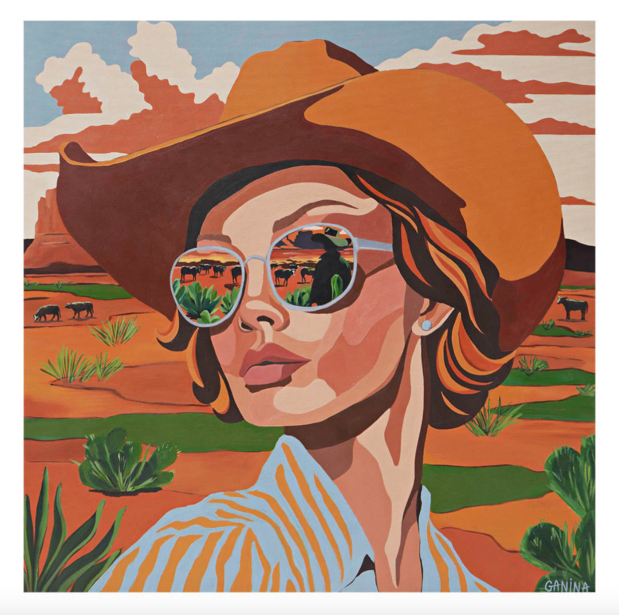 Western Dream Print by Anna Ganina