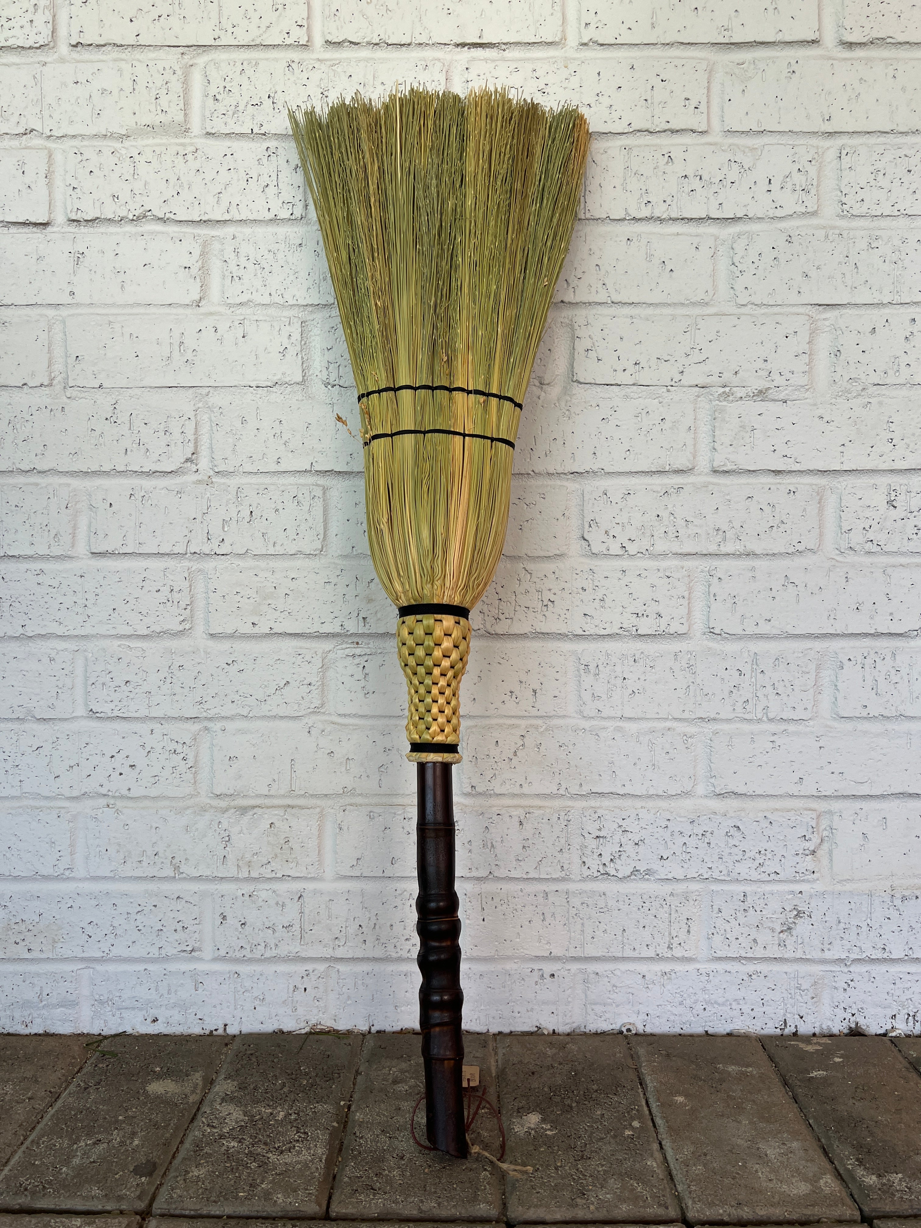Toasted Bamboo Hearth Broom by Blue Cypress Botanicals