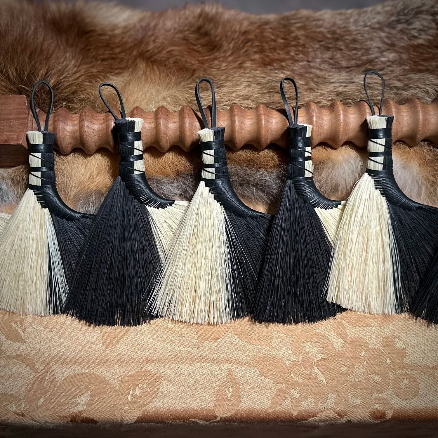 Light and Shadow Ixtle Altar Broom by Blue Cypress Botanicals