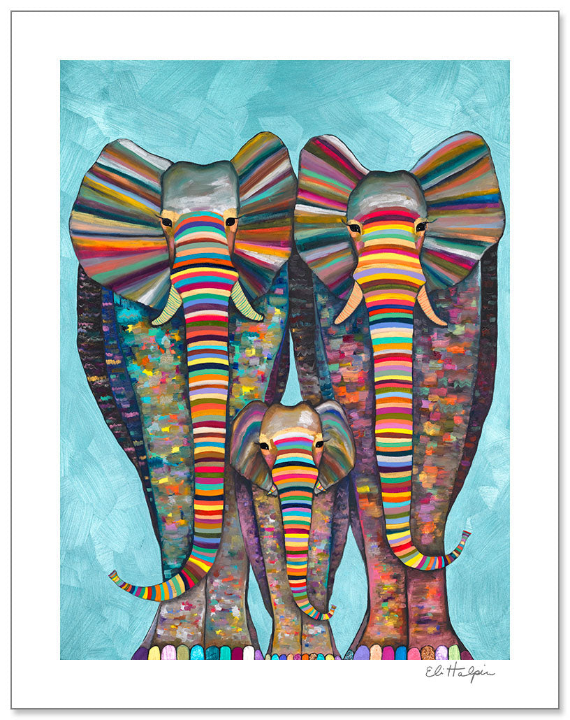 Baby Elephant Print by Eli Halpin + Paper
