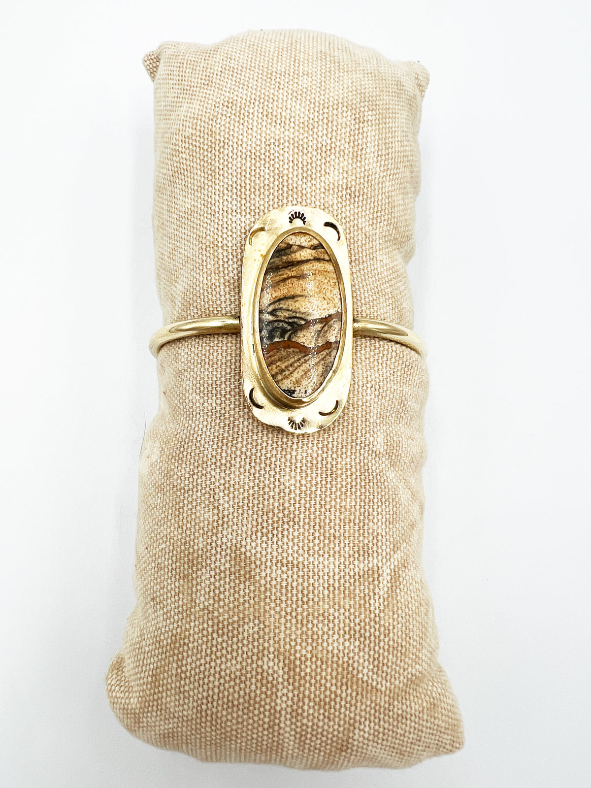 Picture Jasper Cuff by BeBeadiful Jewelry