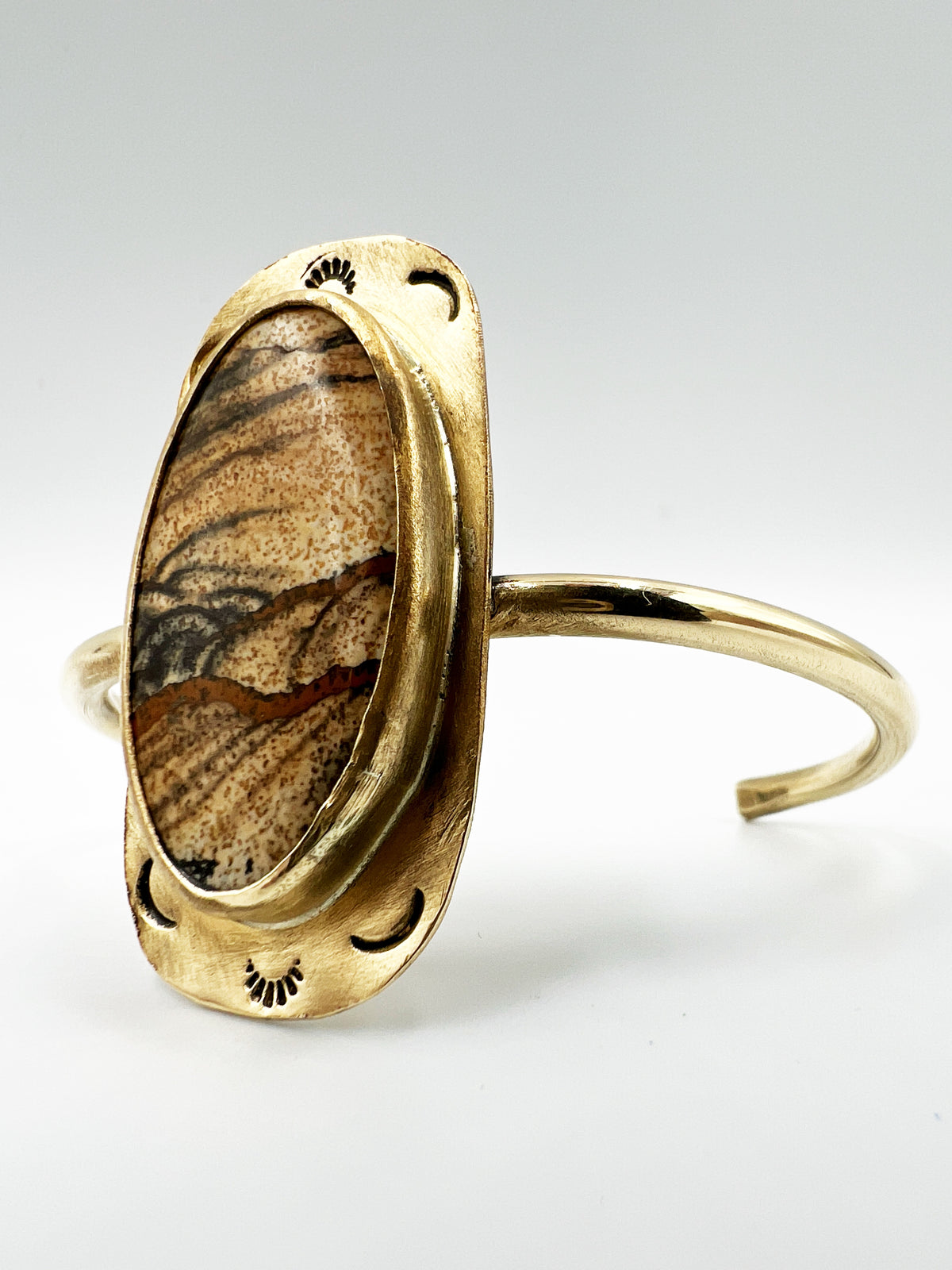 Picture Jasper Cuff by BeBeadiful Jewelry