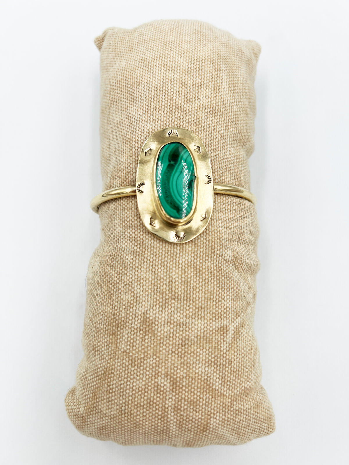 Malachite Cuff by BeBeadiful Jewelry