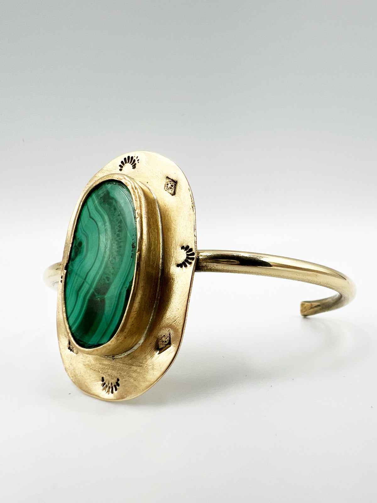 Malachite Cuff by BeBeadiful Jewelry