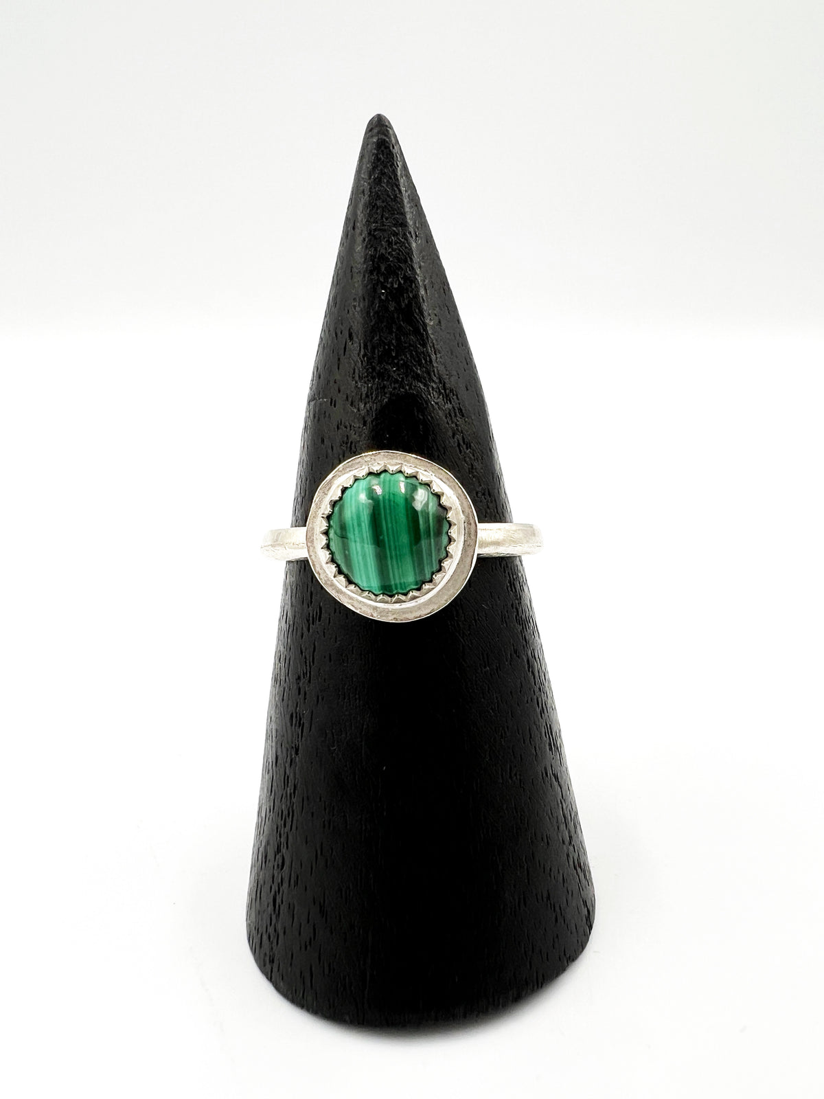 Malachite Sterling Silver Ring by BeBeadiful Jewelry