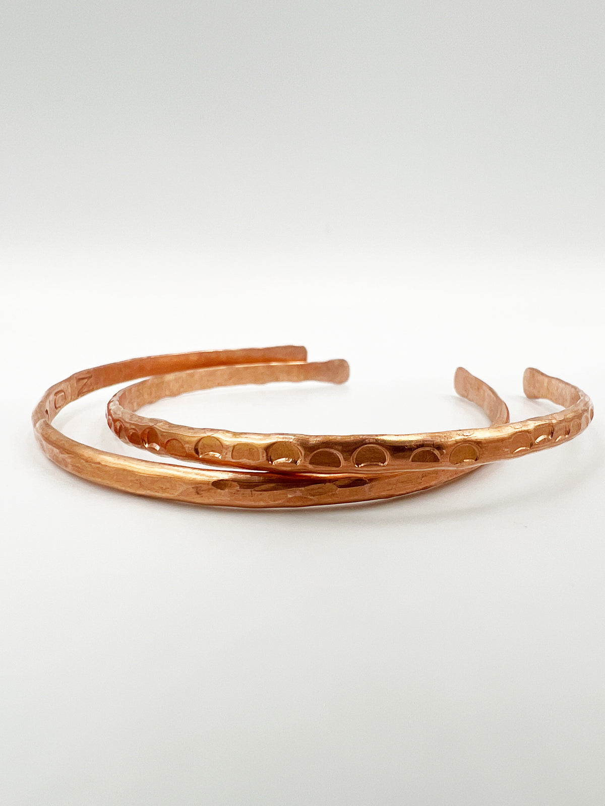 Moon Copper Cuff Pair by BeBeadiful Jewelry