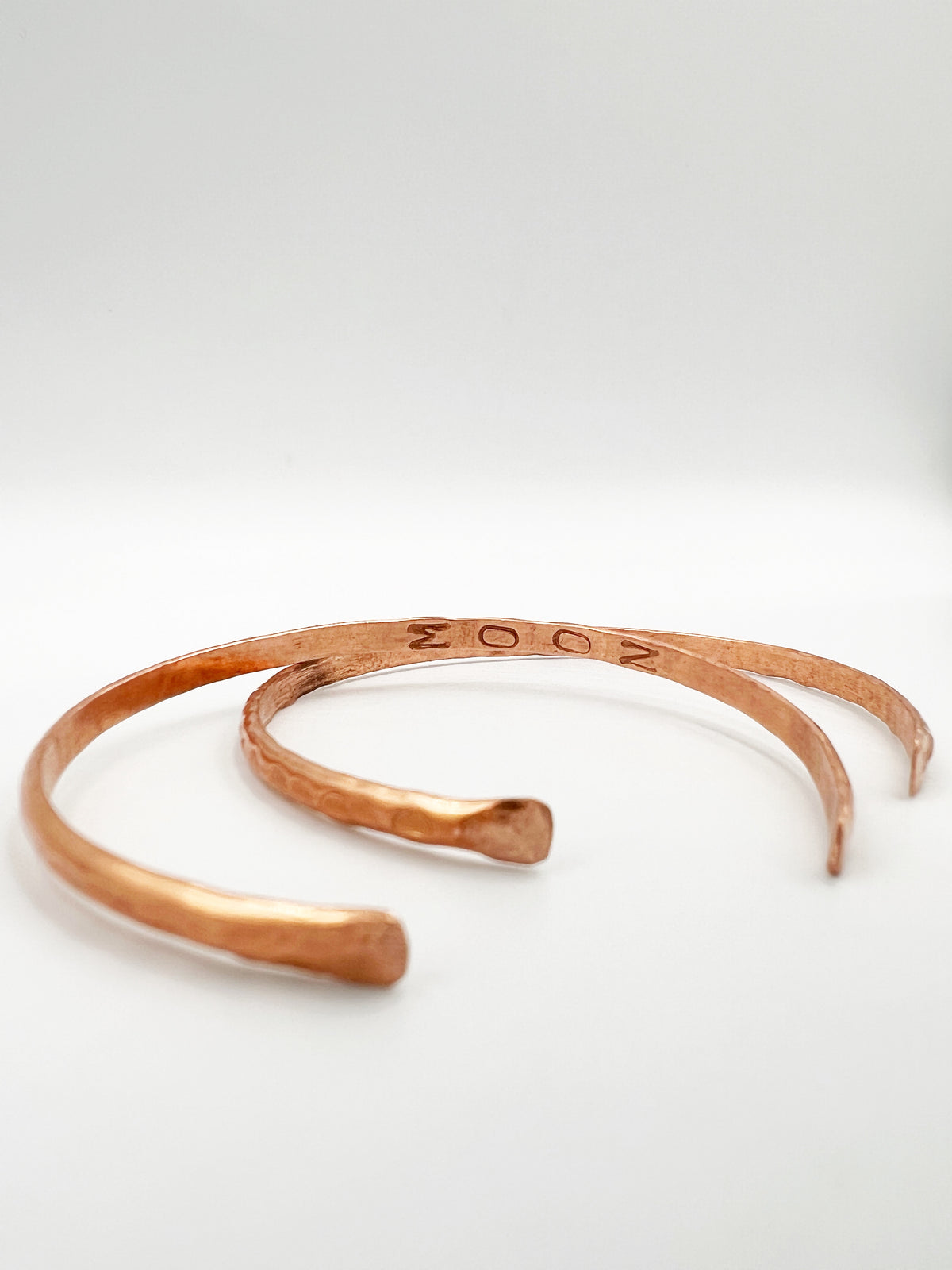 Moon Copper Cuff Pair by BeBeadiful Jewelry