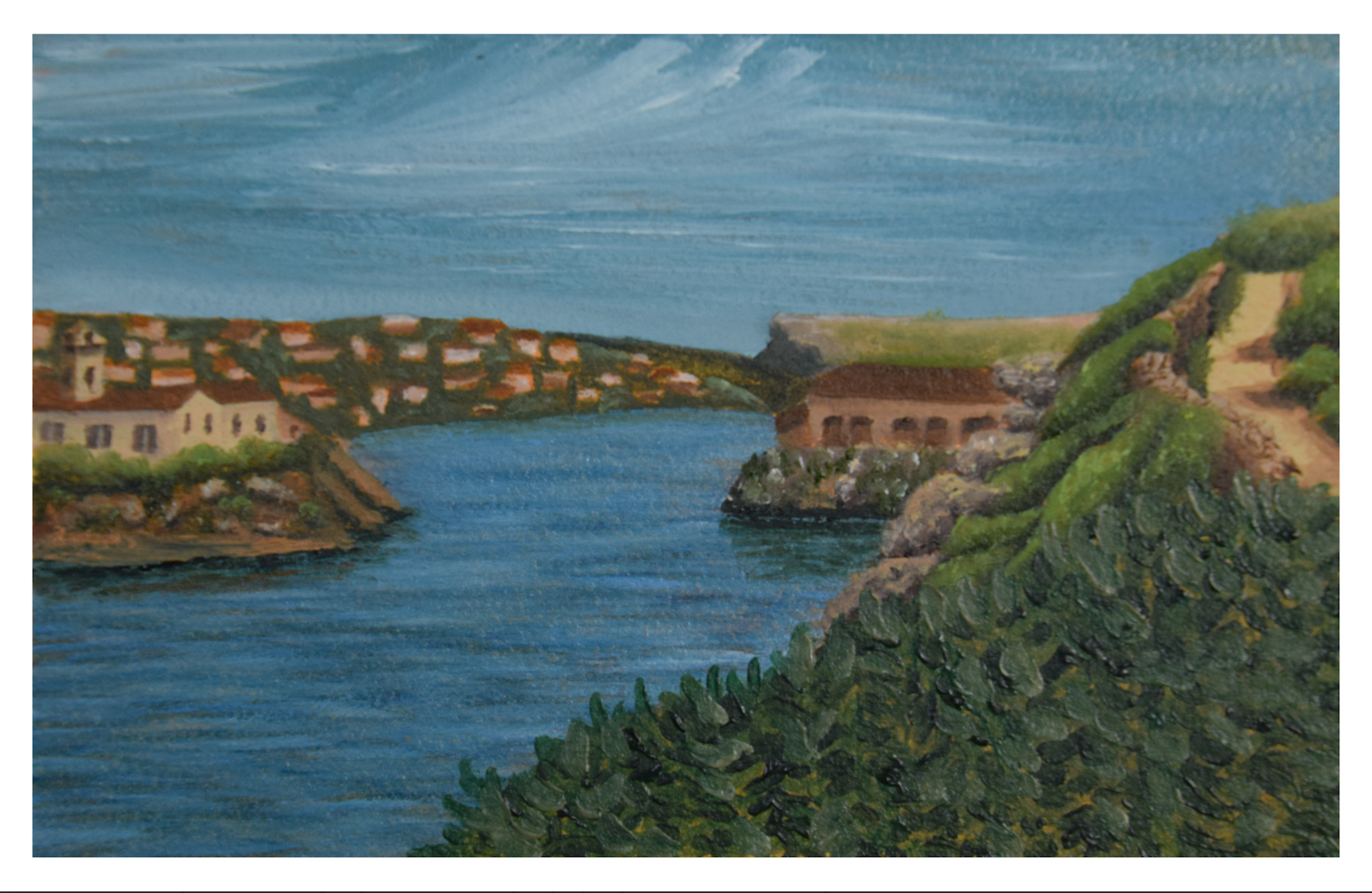Bay of Mahon Print by Brooke Lewis + 4"x6"