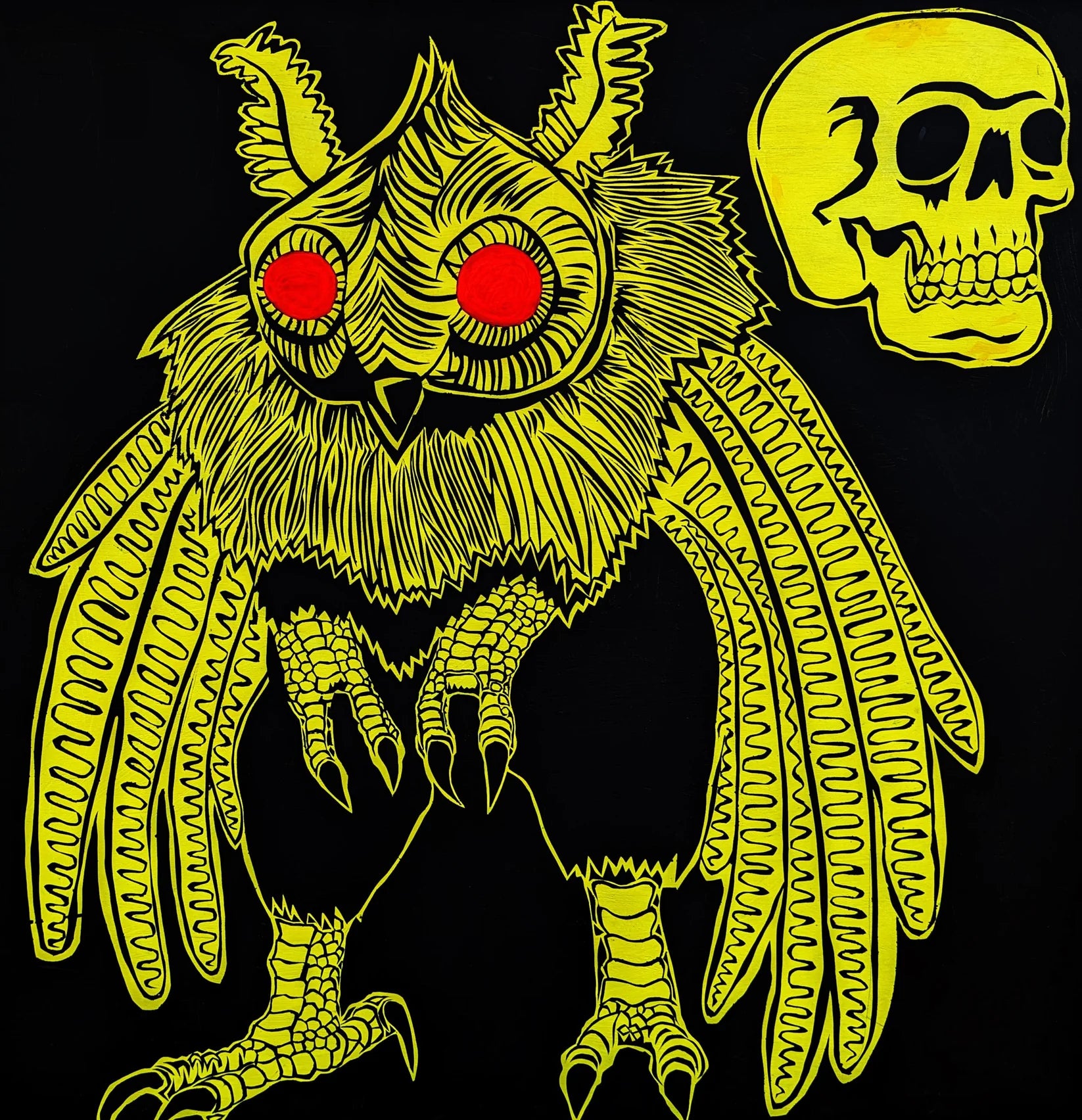 Mothman Sticker by Brunky Art