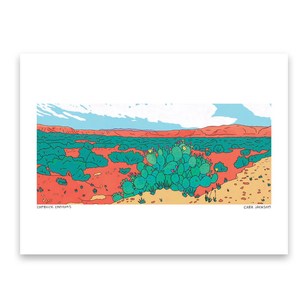 Caprock Canyons Print by Cara Jackson + 12"x16"