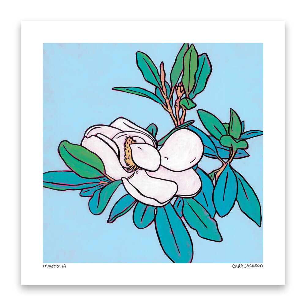 Magnolia Print by Cara Jackson