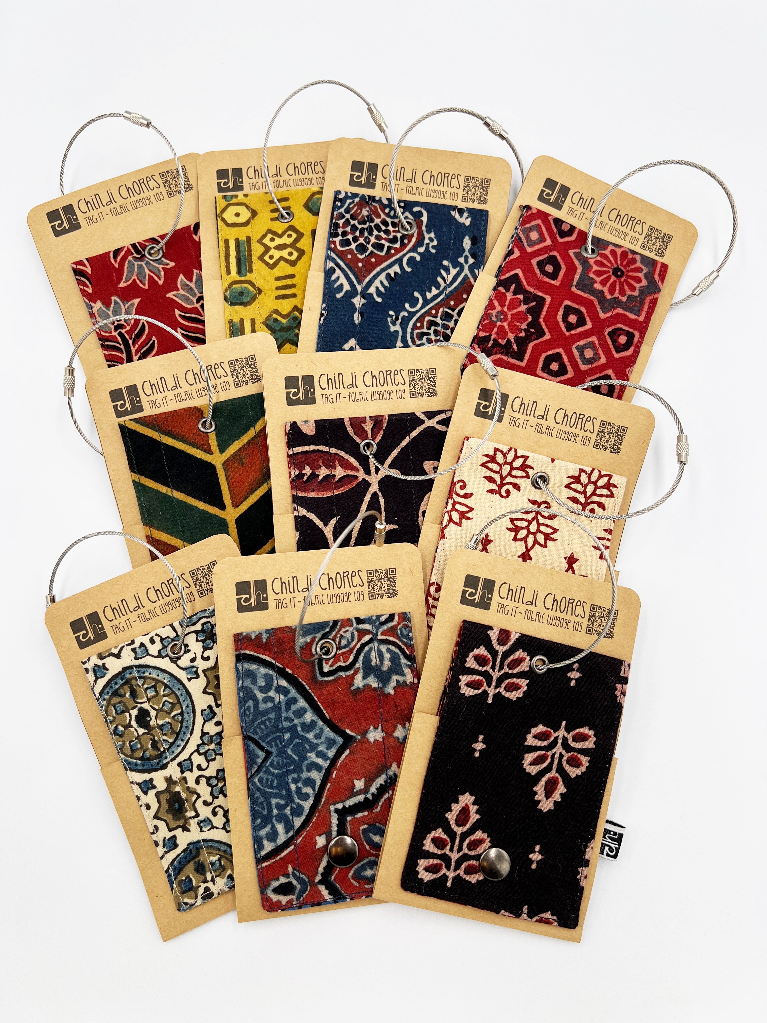 Tag It - Fabric Luggage Tags by Chindi Chores