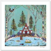 A Frame Lake House Print by Eli Halpin + Paper