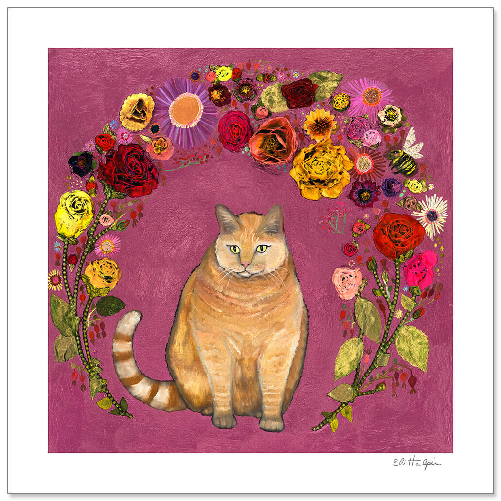 Big Kitty Print by Eli Halpin + Paper