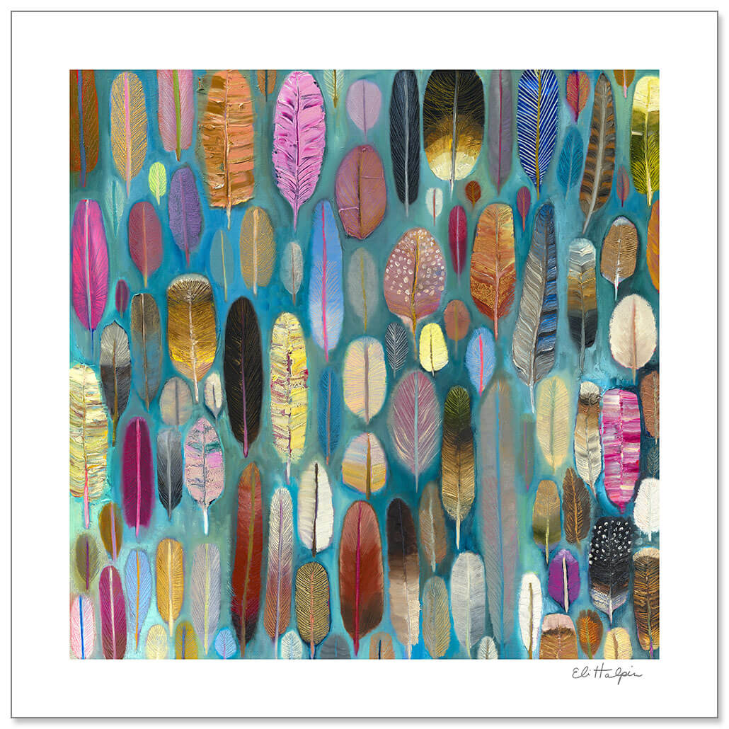 Feathers Print by Eli Halpin + Paper