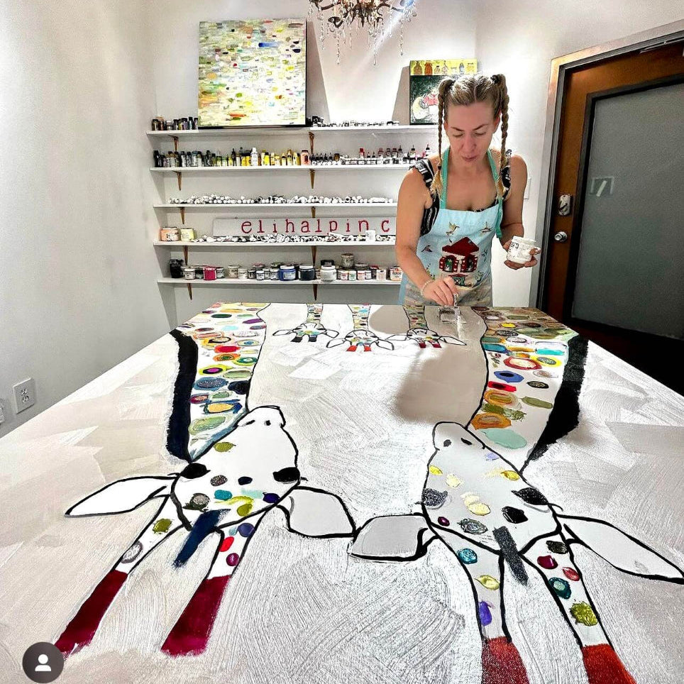 Blooming Prickly Pear Cactus Print + Yellow/Gray by Eli Halpin + 11"x14" Paper