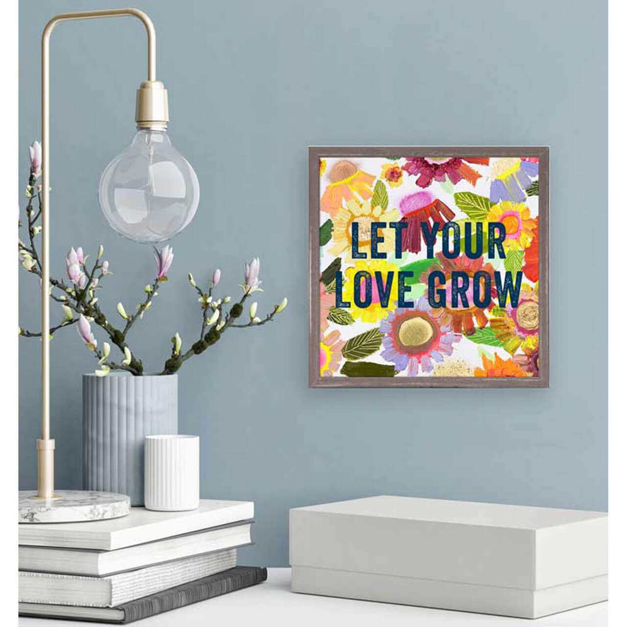 Good things come in small packages! And in this case it's mini framed canvas art. Get creative by bringing a series of small things together. These mini masterpieces come ready to set on a shelf or hang on a wall.