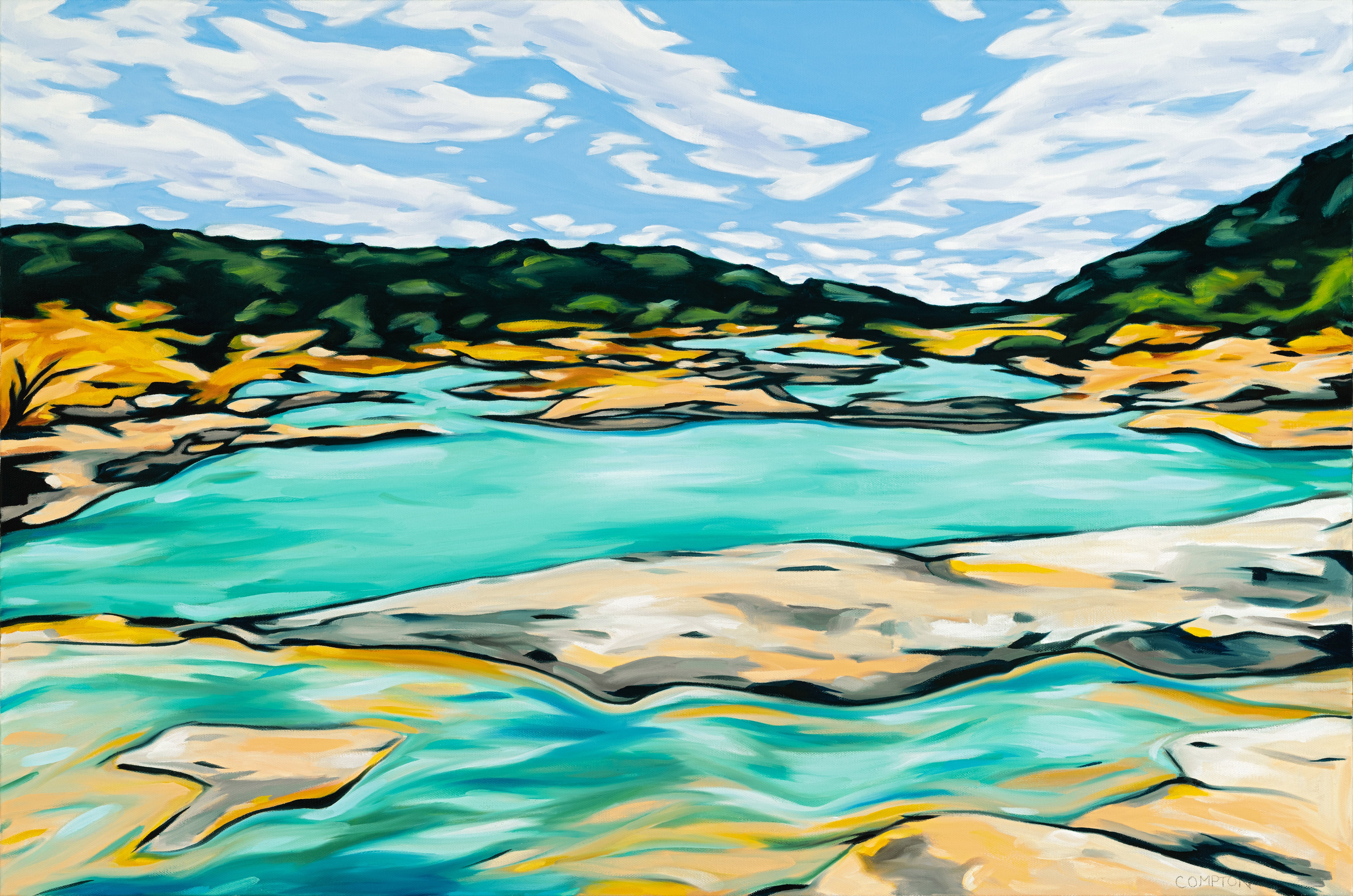 Pedernales Falls in Autumn by Elizabeth Compton