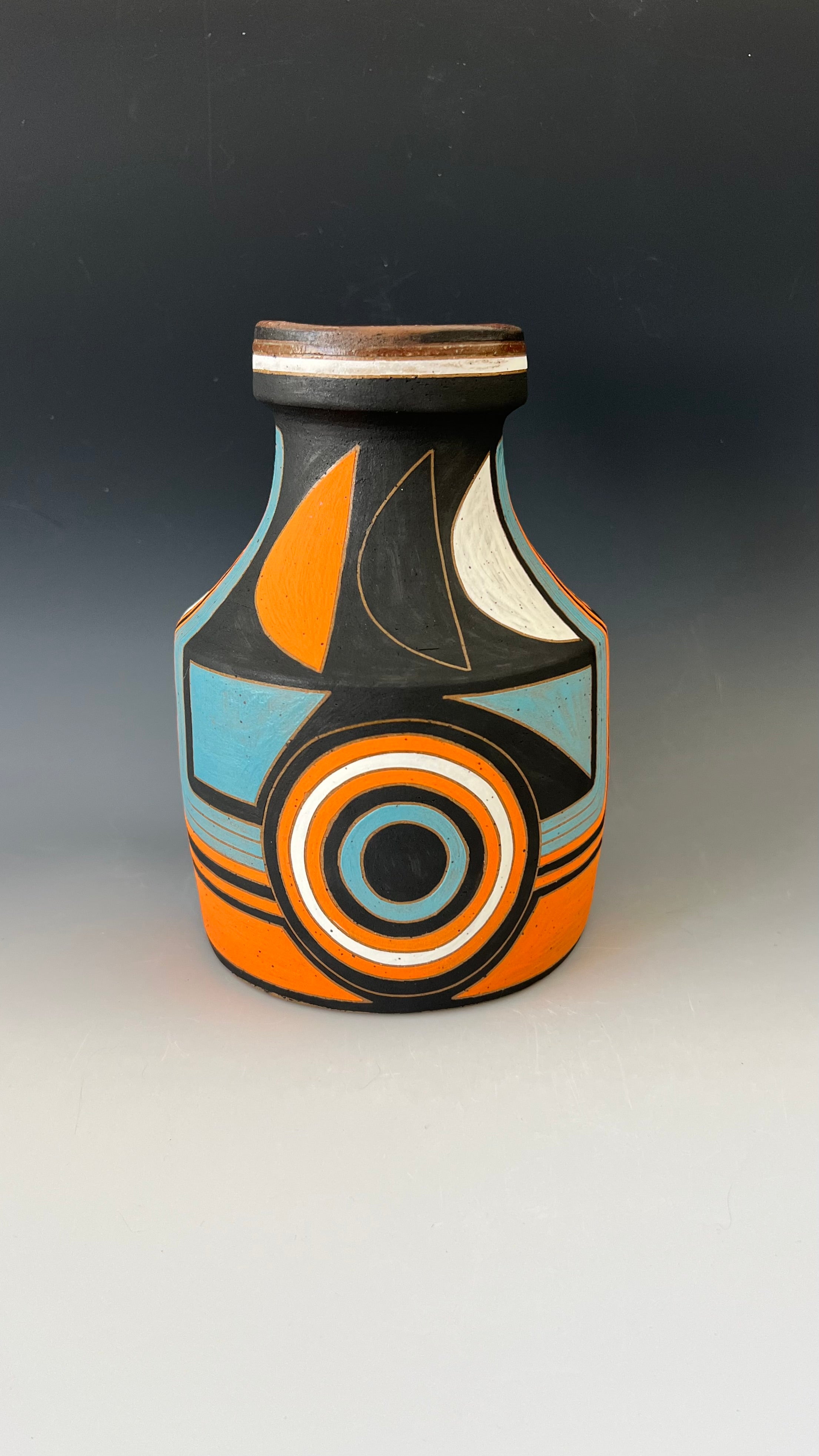 Geometric Designs Vase by Ephemeral Pottery