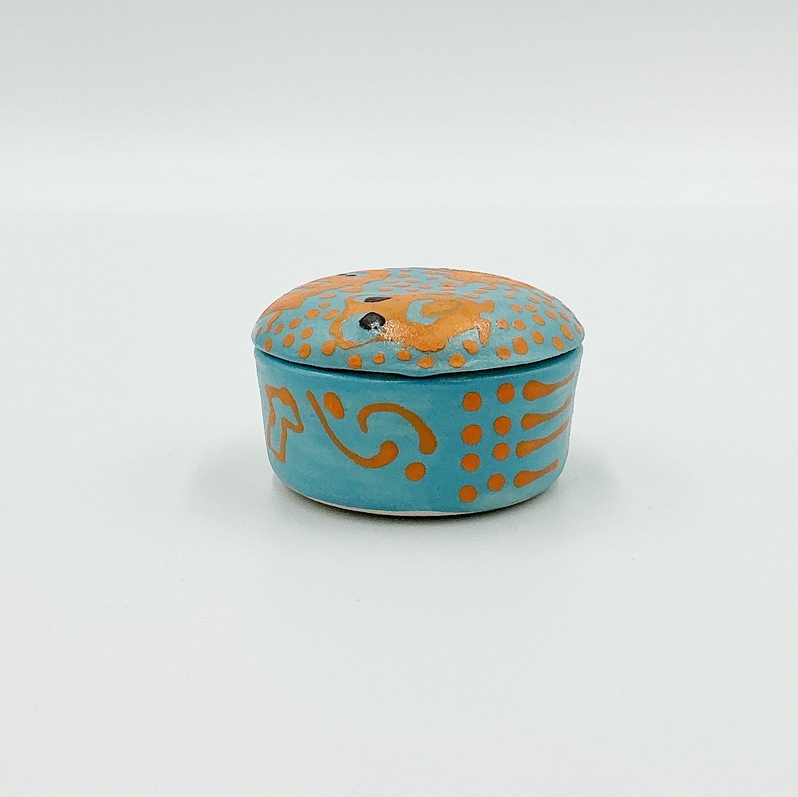 Orange Monster Box by Ephemeral Pottery