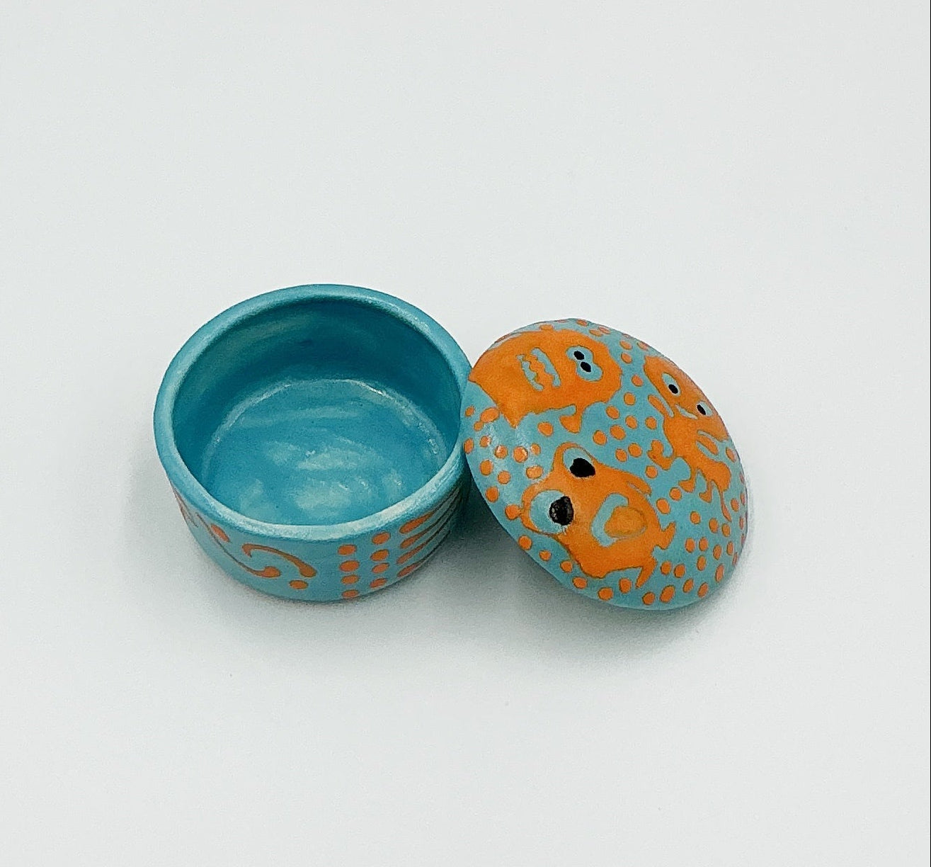 Orange Monster Box by Ephemeral Pottery