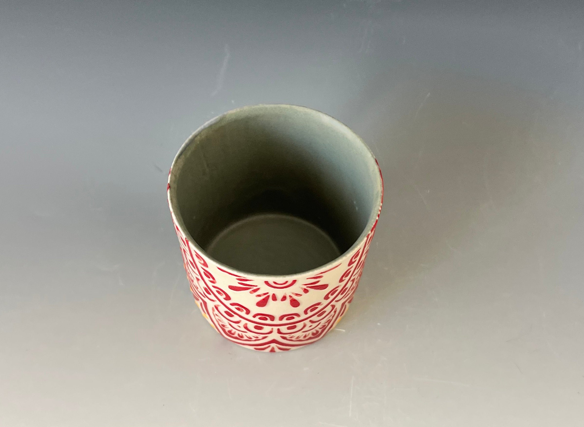 Patterned Cup by Ephemeral Pottery