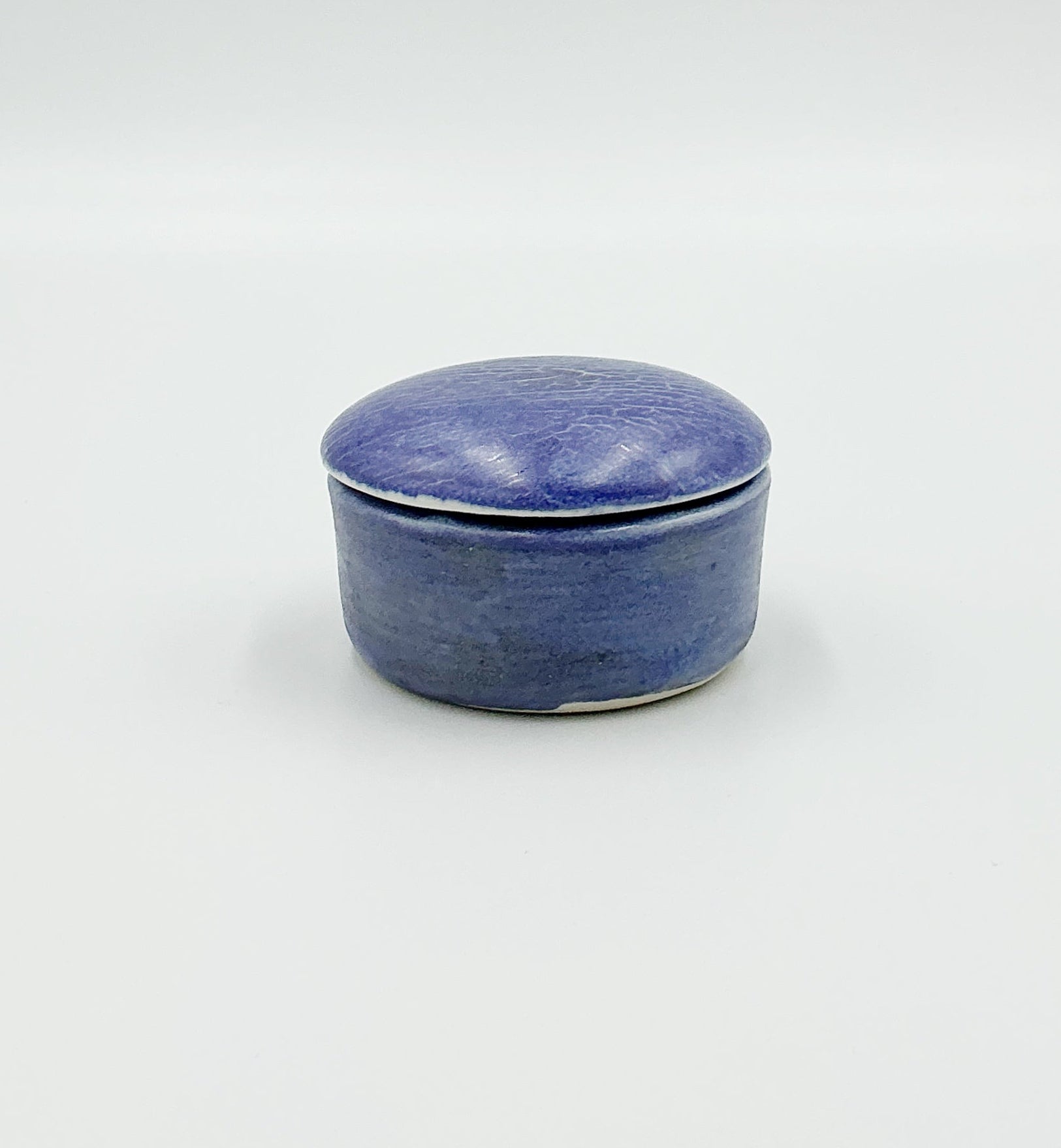 Round Purple Box by Ephemeral Pottery