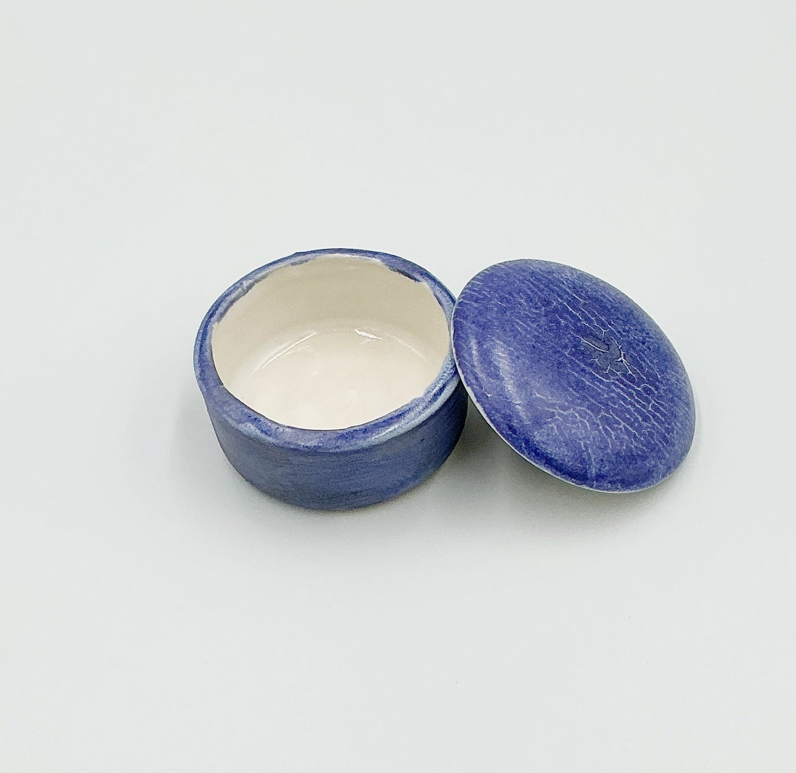 Round Purple Box by Ephemeral Pottery