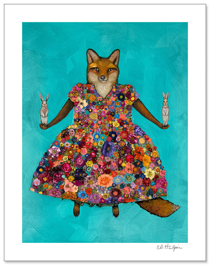Fox Dress Print by Eli Halpin + Paper