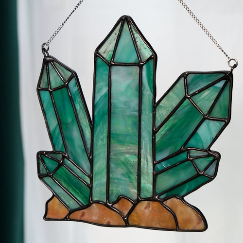 Stained Glass Gem Cluster by Endeavor Glass