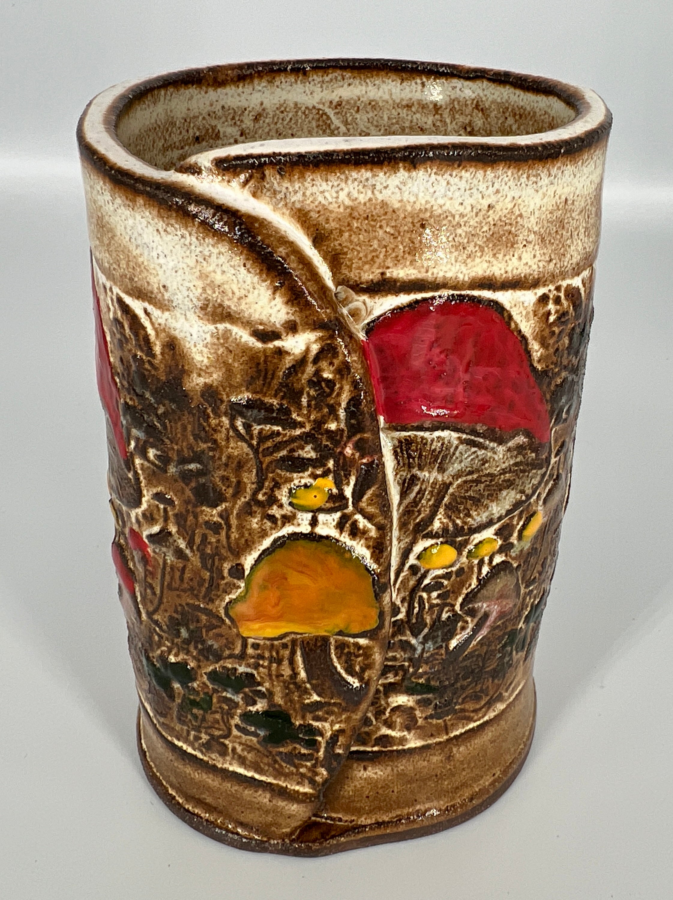 Colorful Mushroom Planter #3 by Hooting Buddha