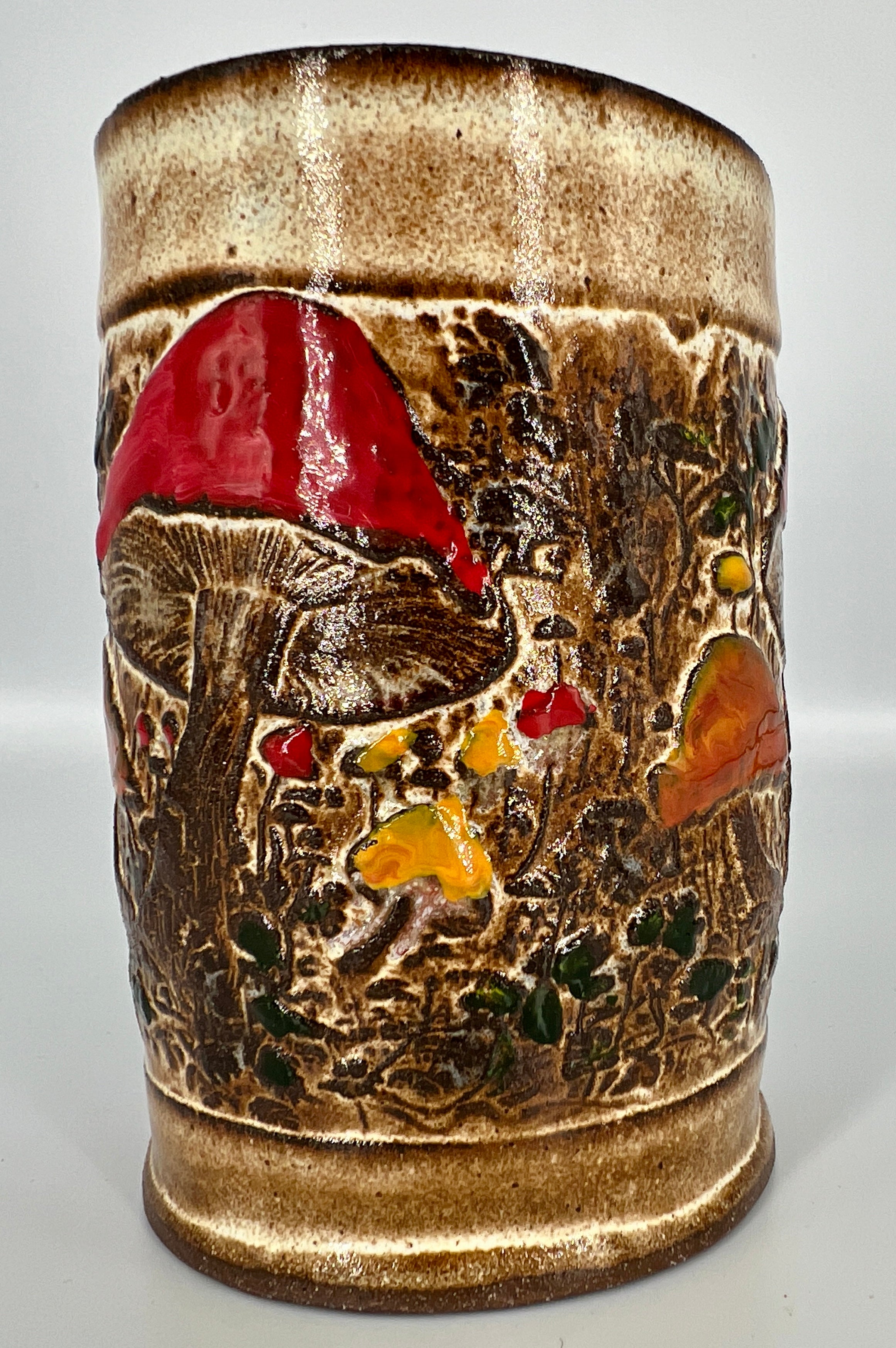 Colorful Mushroom Planter #3 by Hooting Buddha