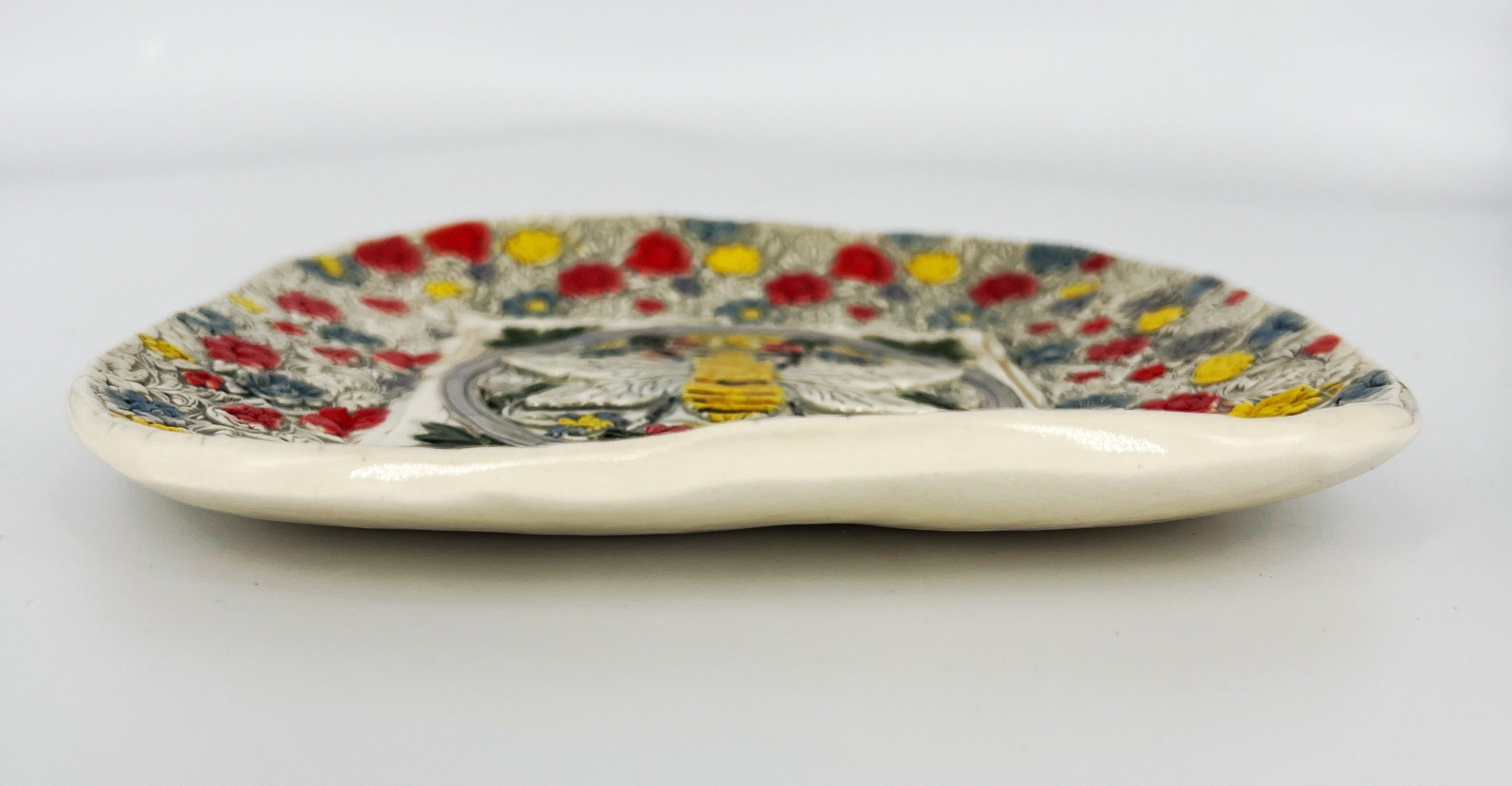 Ceramic Bee Dish #2 by Hooting Buddha