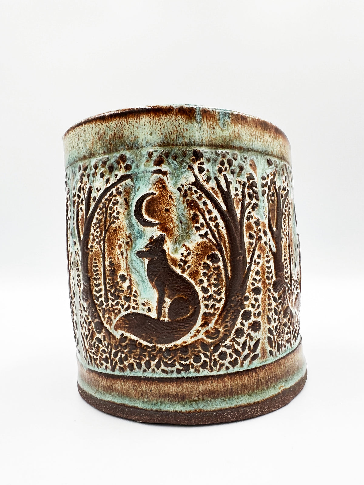 Fox Moon Planter by Hooting Buddha