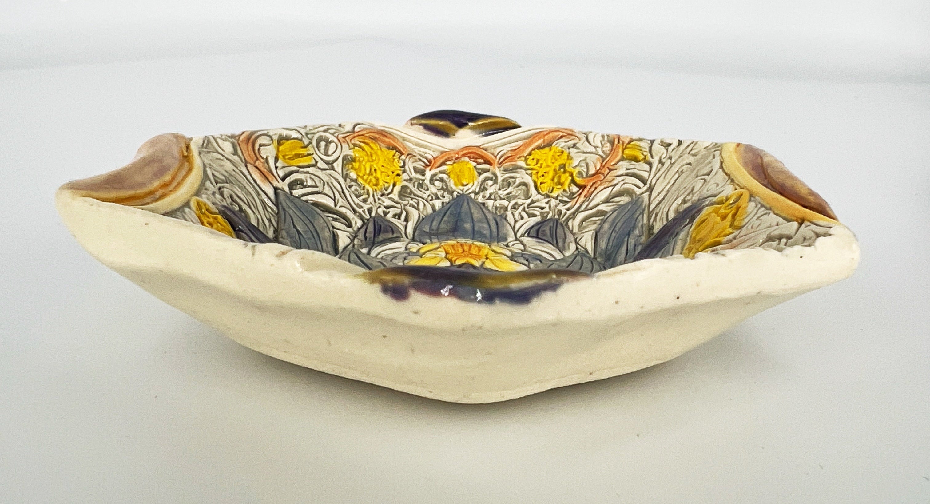 Hexagonal Lotus Dish by Hooting Buddha