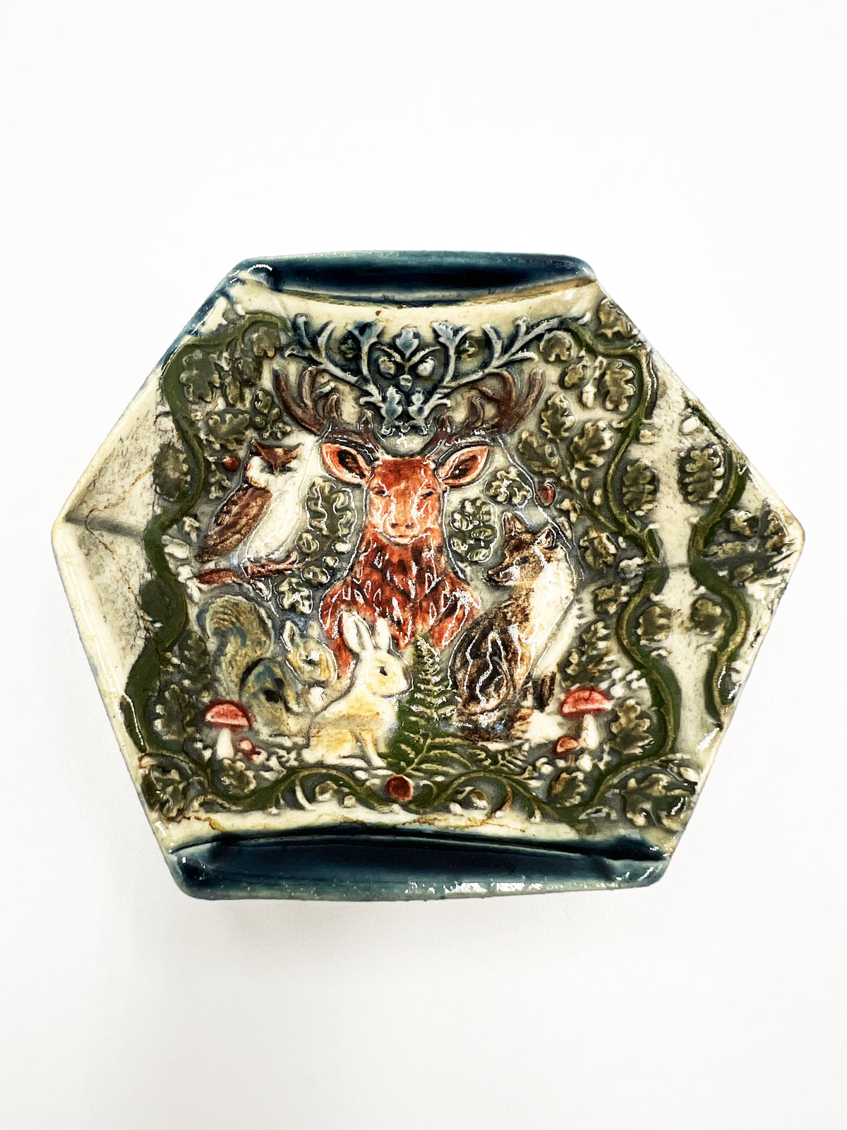 Colorful Forest Friends Dish by Hooting Buddha