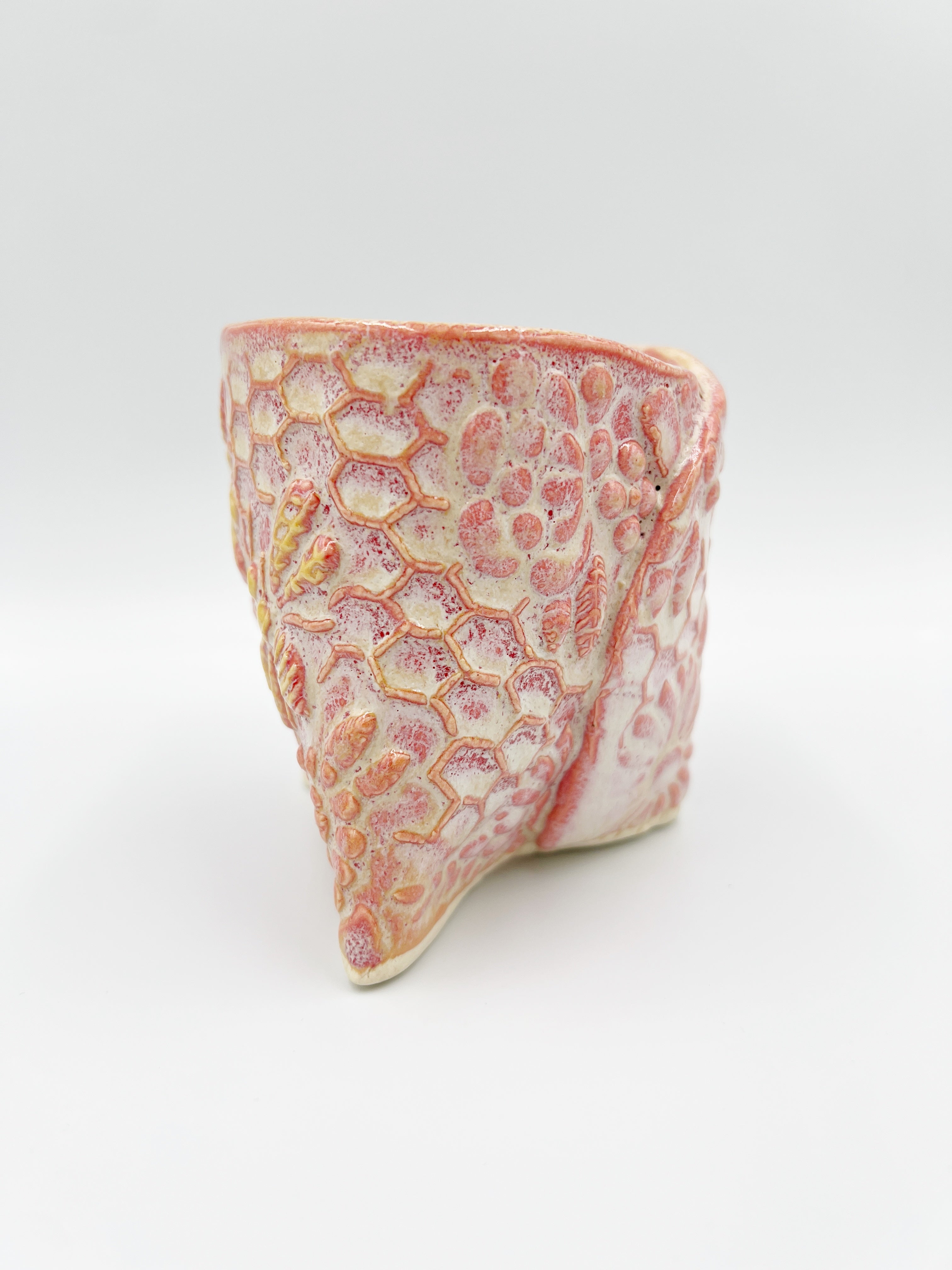 Small Pink Bee Planter by Hooting Buddha