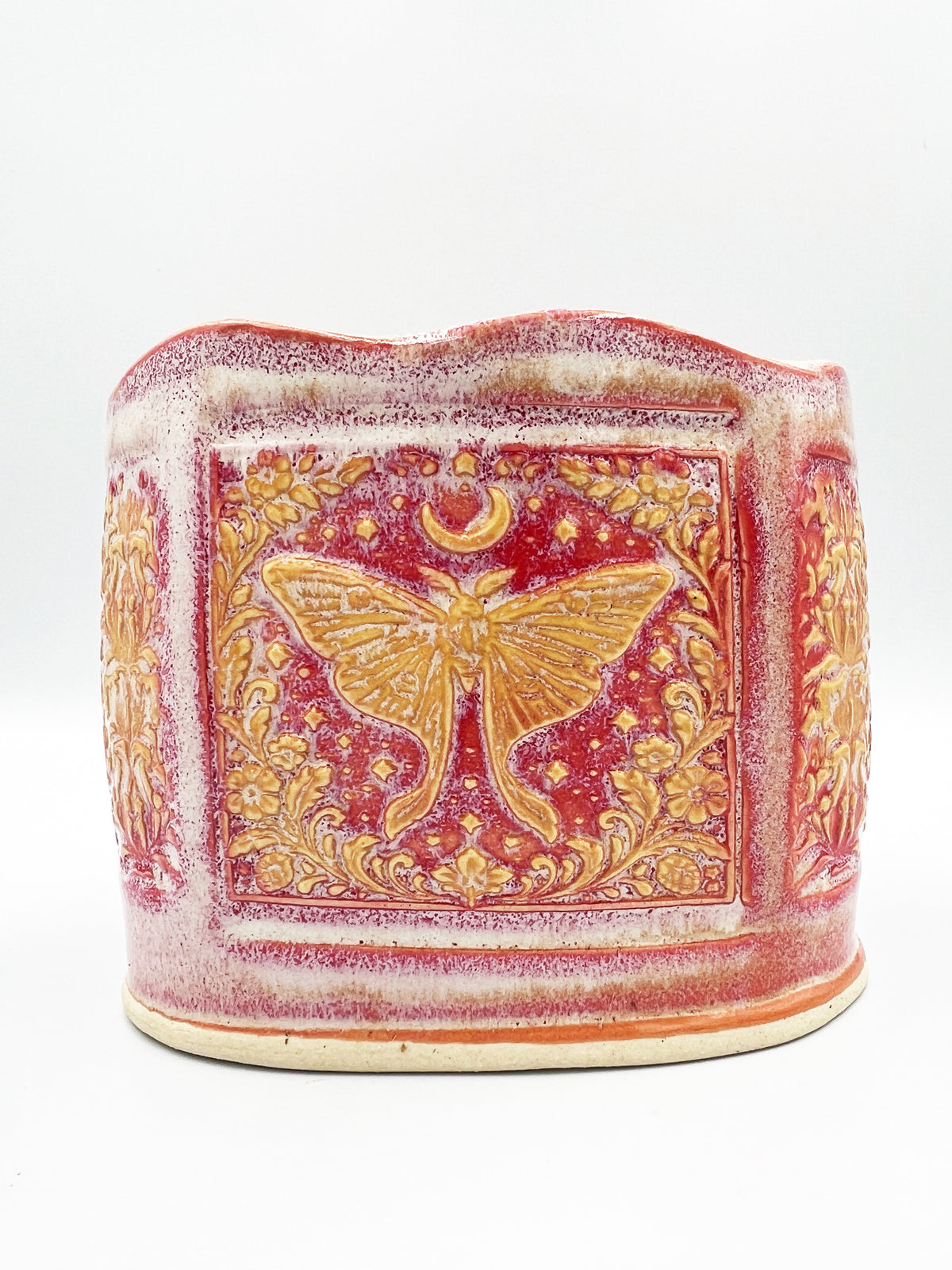 Pink Moth Planter by Hooting Buddha