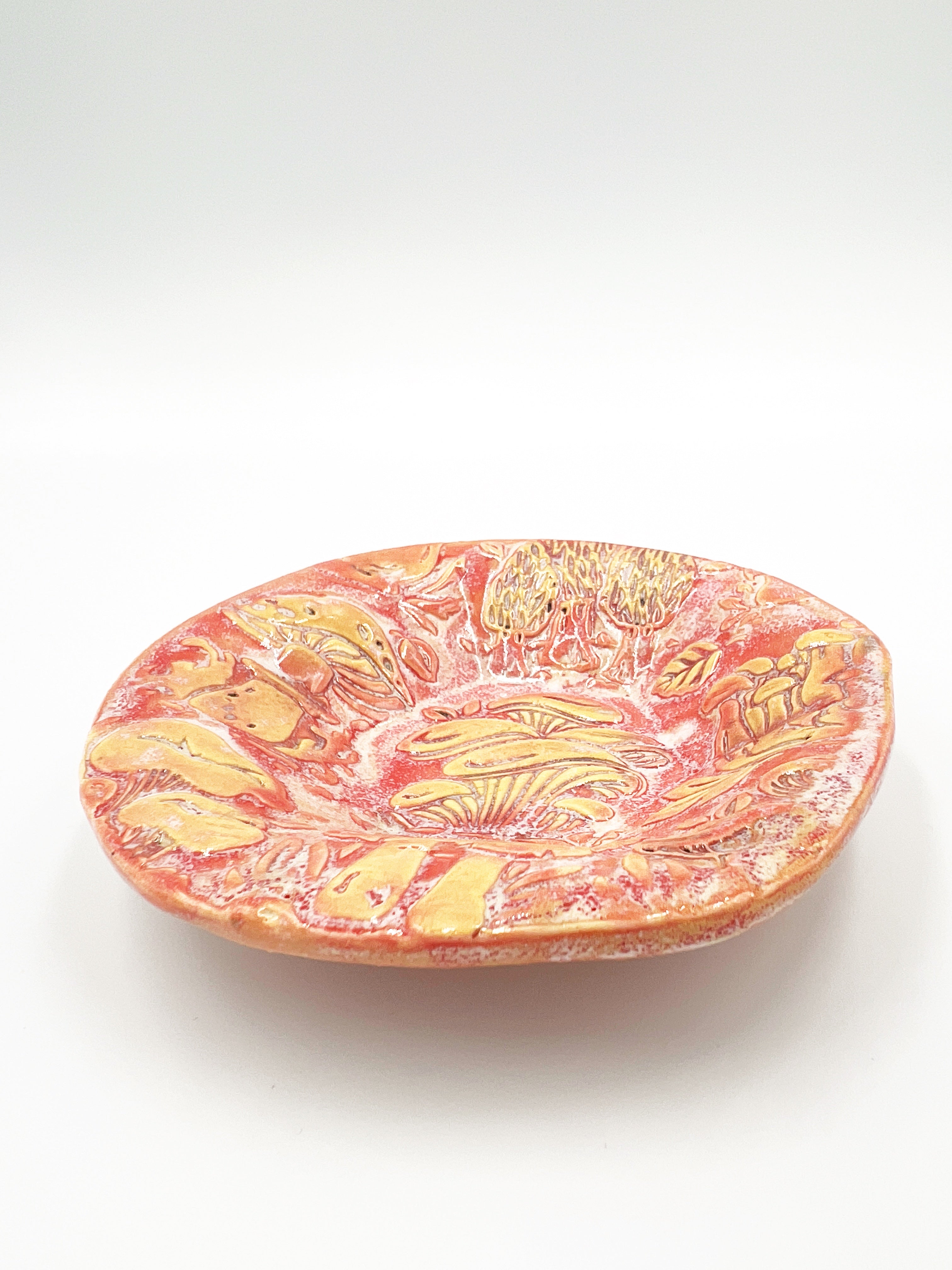 Pink Mushroom Dish by Hooting Buddha