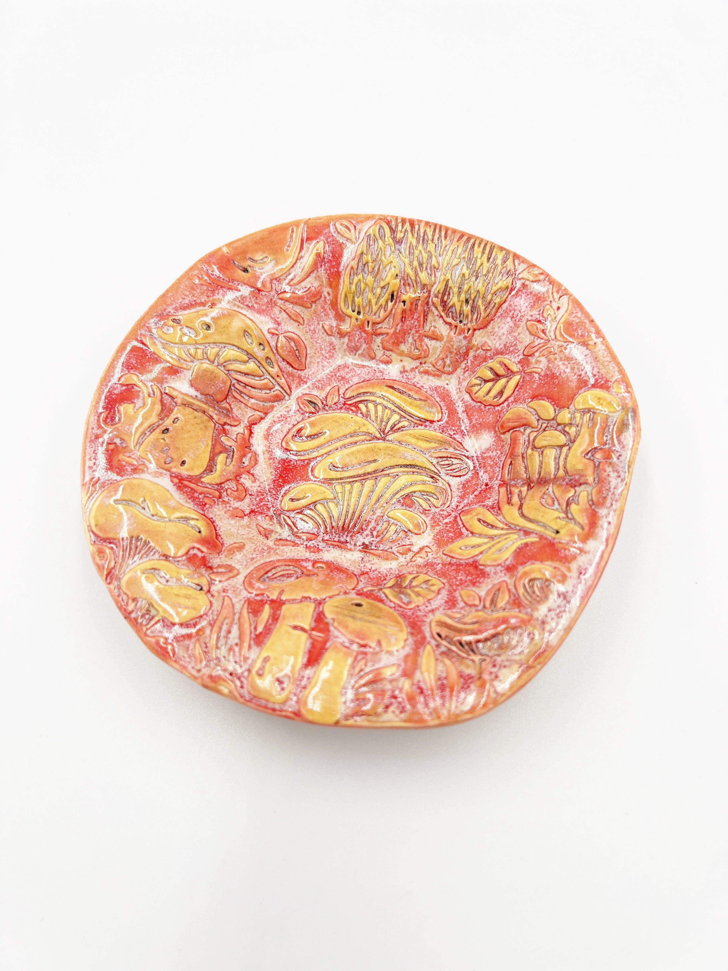 Pink Mushroom Dish by Hooting Buddha