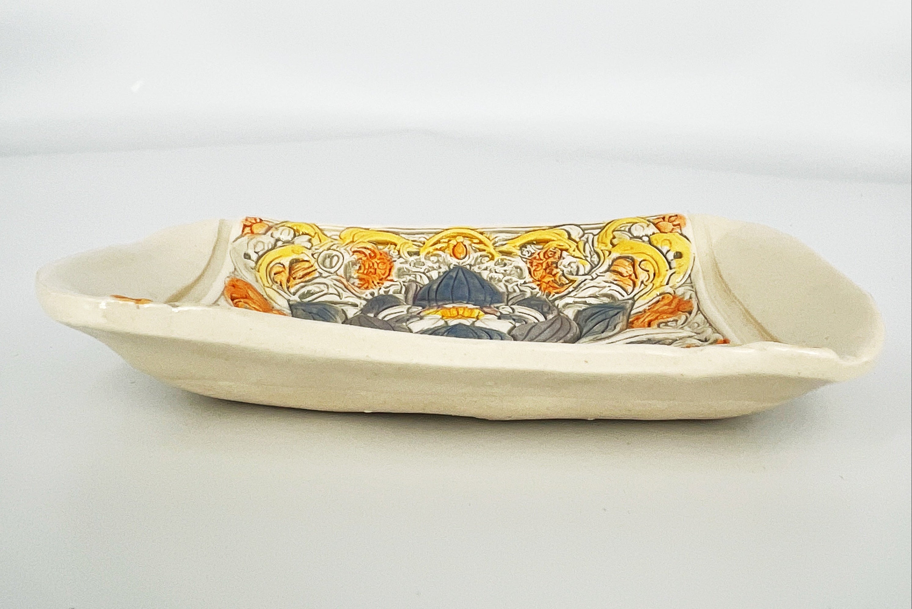 Rectangular Lotus Dish by Hooting Buddha