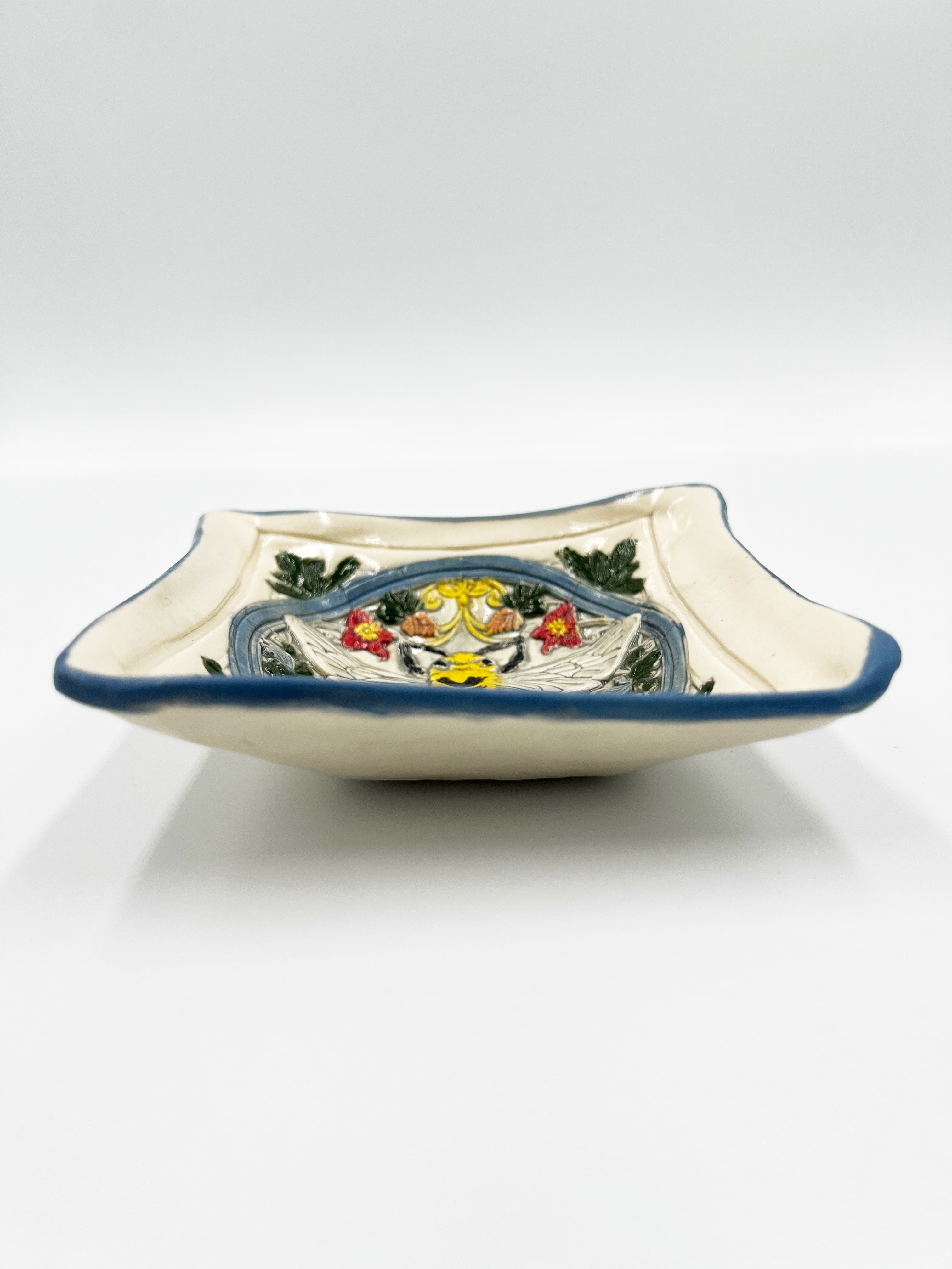 Square Bee Dish by Hooting Buddha