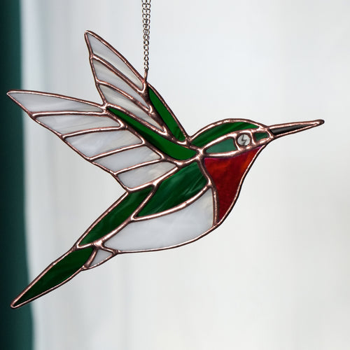 Stained Glass Hummingbird by Endeavor Glass