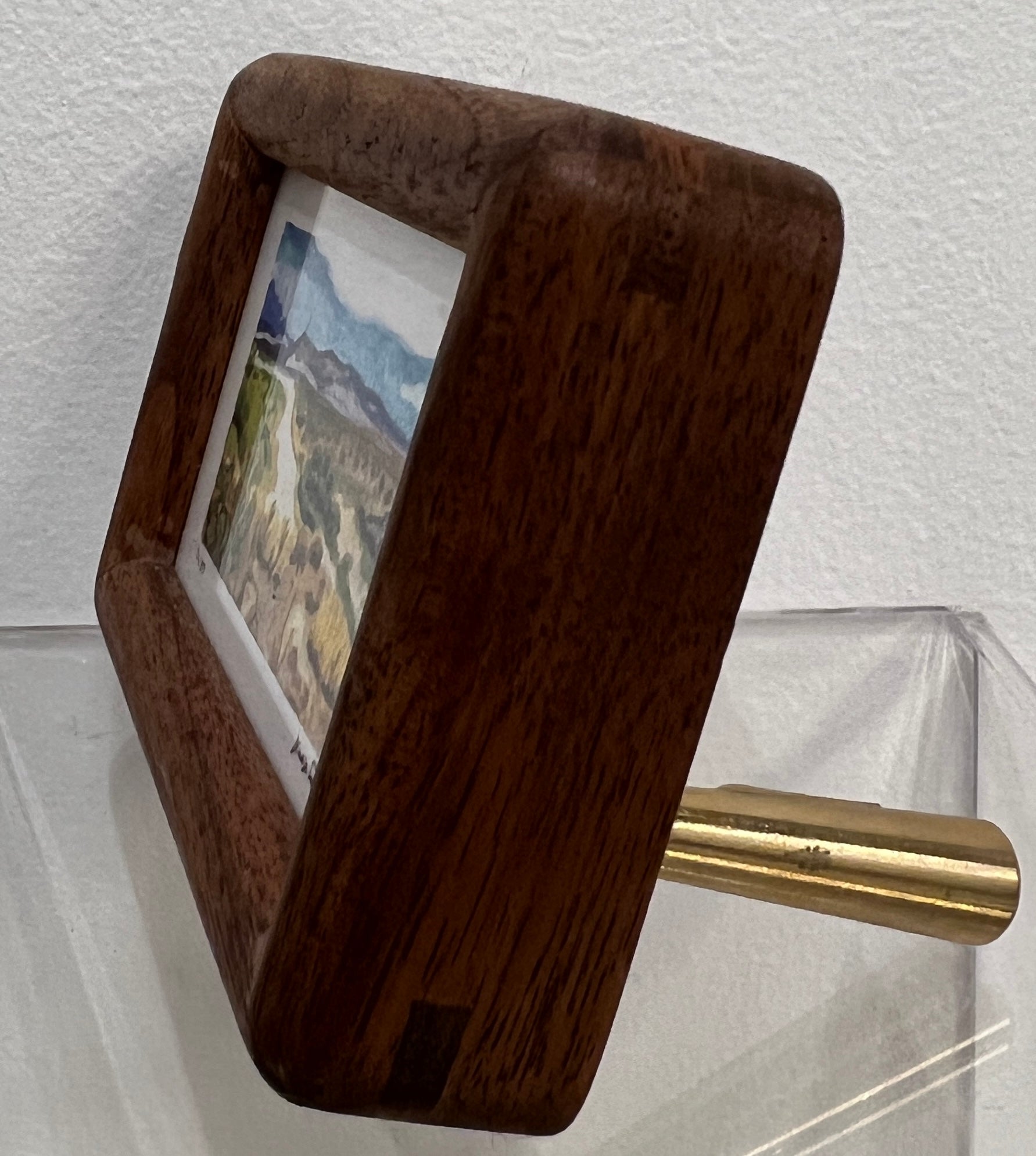 Mini Print by Alex Quirk + Handcrafted Walnut Frame
