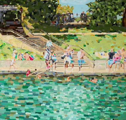 Barton Springs Canvas Print by Joel Ganucheau
