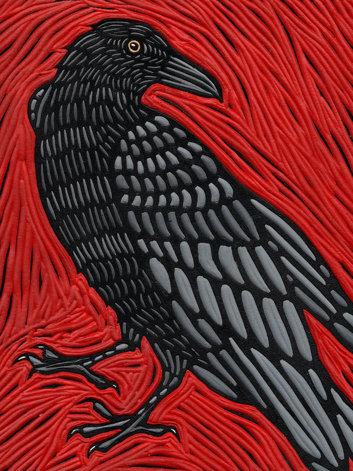 Old Crow Print by Joel Ganucheau + 11"x14" Paper