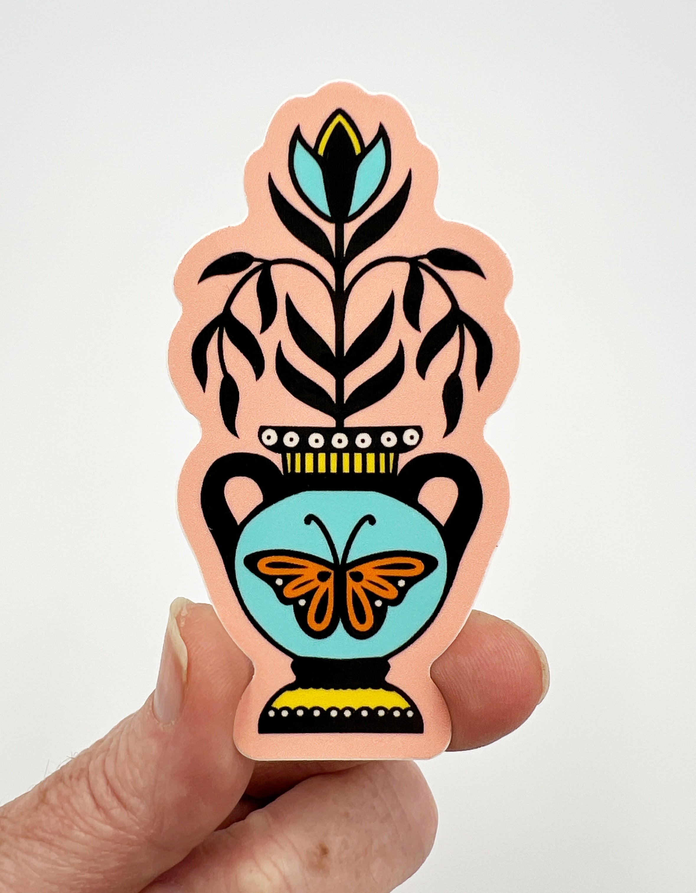 Butterfly Amphora Stickers by Katie Cowden